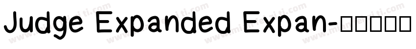 Judge Expanded Expan字体转换